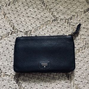 FOSSIL WALLET | PRESTON LEATHER ZIP CLUTCH WALLET